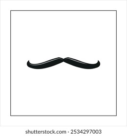 Illustration vector graphic of moustache icon