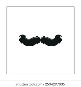 Illustration vector graphic of moustache icon