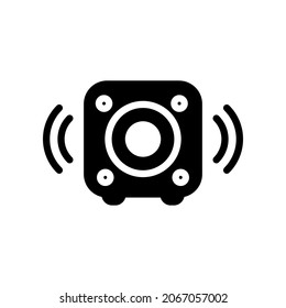 Ilustración Gráfica vectorial del icono del altavoz multimedia