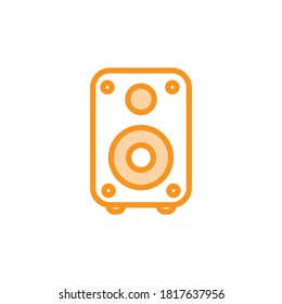 Illustration Vector graphic of multimedia speaker icon. Fit for studio music, musical, voice etc.