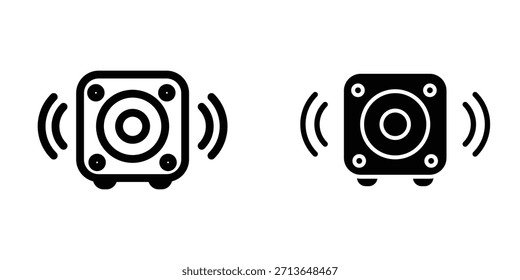 Illustration Vektorgrafik des Multimedia-Lautsprechersymbols. Fit für Studiomusik, Musical, Stimme etc.