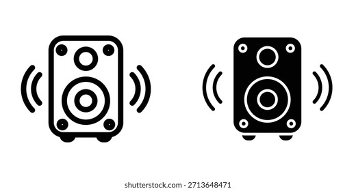 Illustration Vektorgrafik des Multimedia-Lautsprechersymbols. Fit für Studiomusik, Musical, Stimme etc.