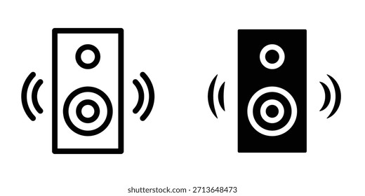 Illustration Vektorgrafik des Multimedia-Lautsprechersymbols. Fit für Studiomusik, Musical, Stimme etc.