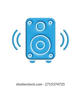 Illustration Vektorgrafik des Multimedia-Lautsprechersymbols. Fit für Studiomusik, Musical, Stimme etc.