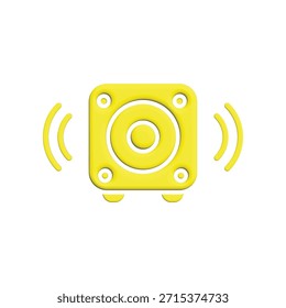 Illustration Vektorgrafik des Multimedia-Lautsprechersymbols. Fit für Studiomusik, Musical, Stimme etc.