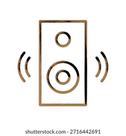Illustration Vektorgrafik des Multimedia-Lautsprechersymbols. Fit für Studiomusik, Musical, Stimme etc.