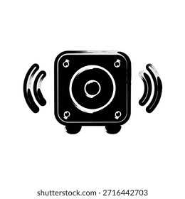 Illustration Vektorgrafik des Multimedia-Lautsprechersymbols. Fit für Studiomusik, Musical, Stimme etc.