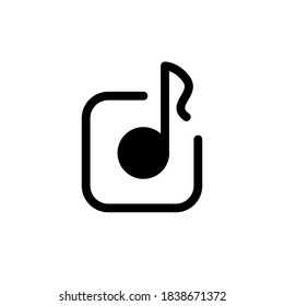 Illustration Vector graphic of music icon 