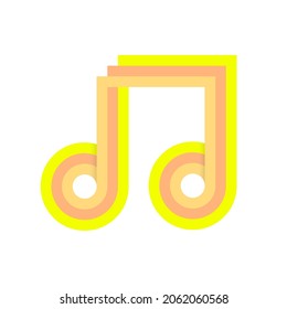 Illustration vector graphic of music icon