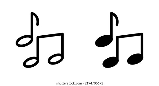 Illustration Vector graphic of music icon. Fit for song, musical, sound, audio etc.