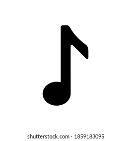 Illustration vector graphic of music note icon. Concept flat design. Perfect for icon, poster, banner, web, label, sign, symbol, card, template, application, etc.