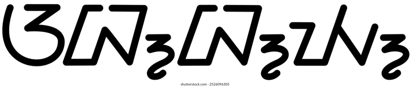 Illustration vector graphic of the name Abby, ( Sundanese script ). Great for printing on your personal items