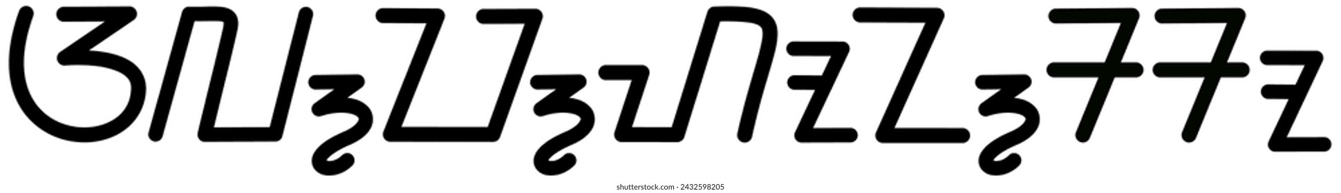  Illustration Vektor-Grafik des Namens Alphonso, sundanesische Schrift, einzigartige Schriftart. Ideal für den Druck auf Ihre persönlichen Gegenstände 