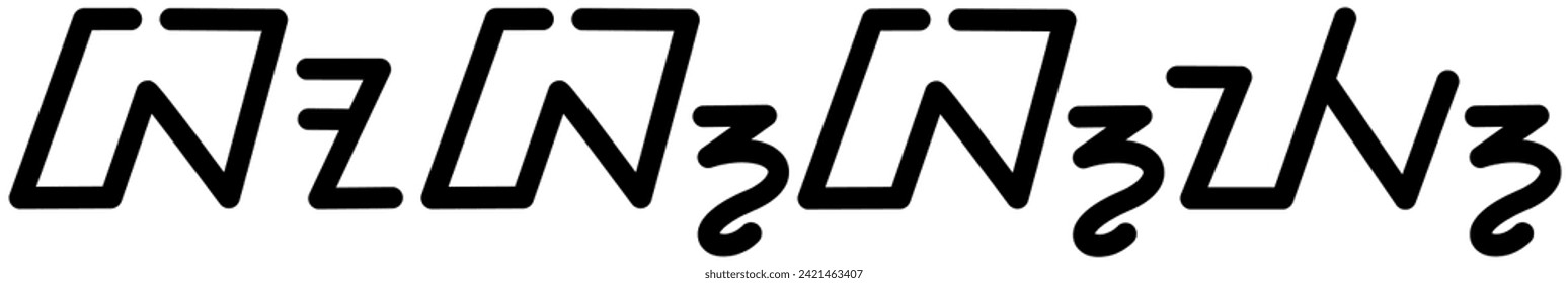 Illustration vector graphic of the name Bobby, sundanese script, unique font