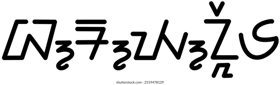Illustration vector graphic of the name Brynlee, ( Sundanese script ). Great for printing on your personal items 
