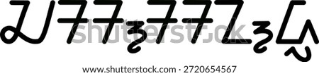 Illustration vector graphic of the name Cassandra, sundanese script, unique font. Great for printing on your personal items