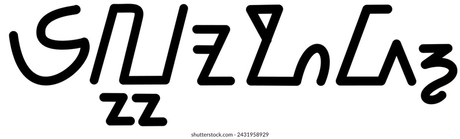  Illustration vector graphic of the name Elwood, sundanese script, unique font. Great for printing on your personal items 