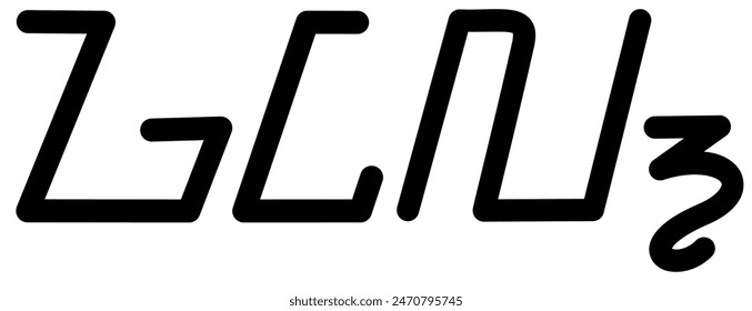 Illustration vector graphic of the name Gail, ( Sundanese script ). Great for printing on your personal items 
