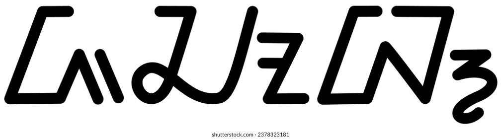 Illustration Vektorgrafik des Namens Jacob, sundanese Skript, einzigartige Schriftart. gut, um auf Ihre persönlichen Sachen gedruckt zu werden