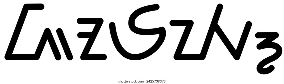 Illustration vector graphic of the name Joey, sundanese script, unique font. Great for printing on your personal items