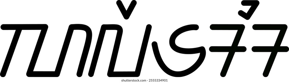Illustration vector graphic of the name Khaleesi, sundanese script, unique font 