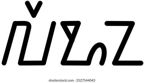 Illustration vector graphic of the name Leona, ( Sundanese script ). Great for printing on your personal items
