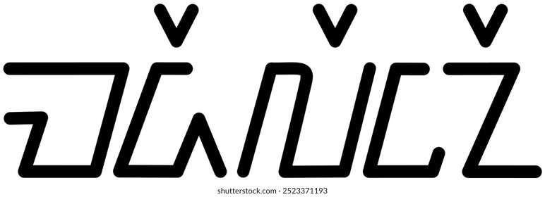 Illustration vector graphic of the name Madeleine, ( Sundanese script ). Great for printing on your personal items