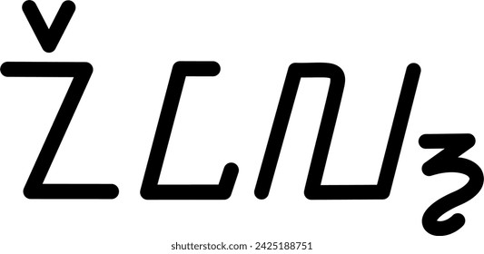 Illustration vector graphic of the name Neil, sundanese script, unique font. Great for printing on your personal items