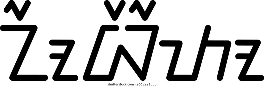 Gráfico de Vector de ilustración del nombre Norberto, escritura sundanesa, fuente única. Ideal para imprimir en sus artículos personales