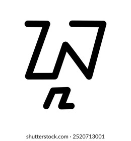 Illustration Vektorgrafik des Namens Nyla, ( Sundanesisches Skript ). Ideal für den Druck auf Ihre persönlichen Artikel 
