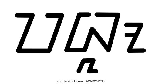 Ilustración gráfico vectorial del nombre Pablo, escritura sundanesa, fuente única. Ideal para imprimir en sus artículos personales