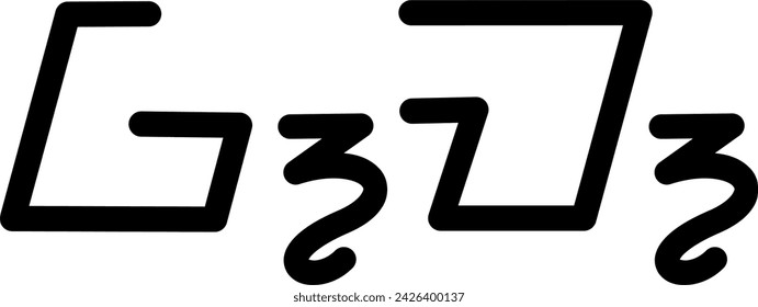 Ilustración gráfico vectorial del nombre WM, escritura sundanesa, fuente única. Ideal para imprimir en sus artículos personales
