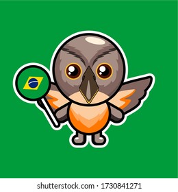 illustration vector graphic national animal of brazil