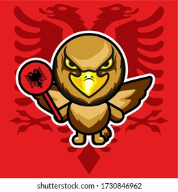 illustration vector graphic national animal of albania