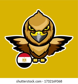 illustration vector graphic national animal of egypt