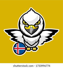 illustration vector graphic national animal of iceland