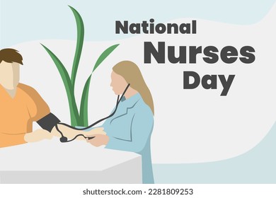 Illustration vector graphic of national nurses day
