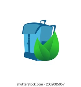 Illustration Vektorgrafik des Nature Rucksack Logos. Perfekt für Technologieunternehmen