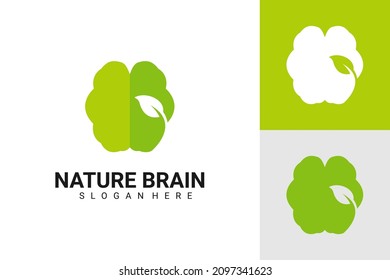 Ilustración Gráfica vectorial de la Naturaleza Logo del Cerebro. Perfecto para usar en una empresa médica