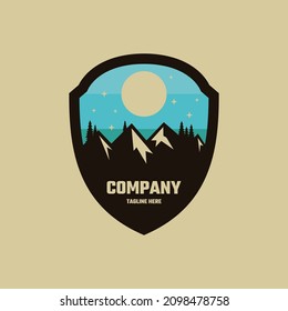 Illustration vector graphic of Nature Mountain, good for logo design