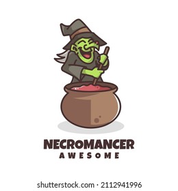 Illustration vector graphic of Necromancer, good for logo design