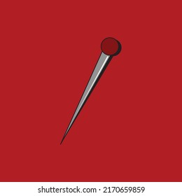 illustration vector graphic of needle good for business tailor tool.