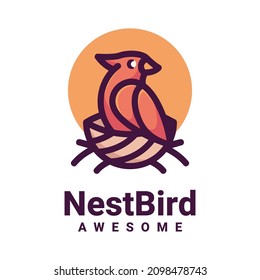 Illustration vector graphic of Nestbird, good for logo design