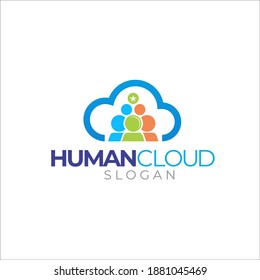 Illustration vector graphic of network data cloud logo design template