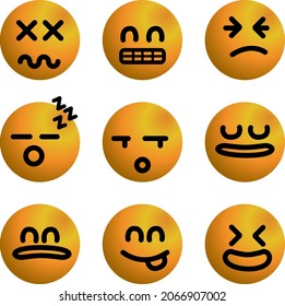 illustration vector Graphic of new Emoticon perfect for attribute your template