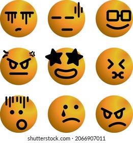 illustration vector Graphic of new Emoticon perfect for attribute your template