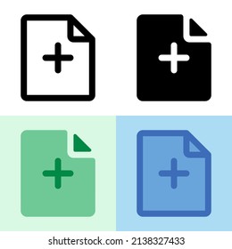 Illustration vector graphic of New File Icon. Perfect for user interface, new application, etc