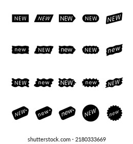 Illustration Vector Graphic of New Label icon