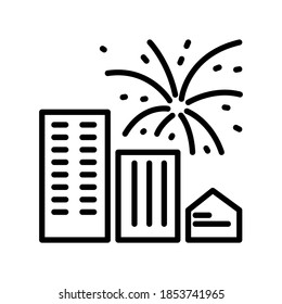 Illustration Vector graphic of new year iccon