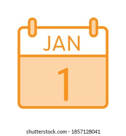 Illustration Vector graphic of new year iccon